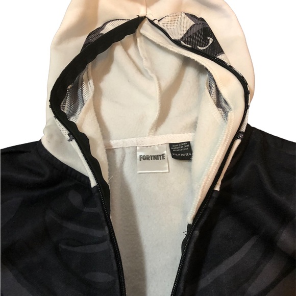 FORTNITE Boys XL Skeleton Hoodie Jacket Full Zip Skull Trooper Face Mask… - Picture 4 of 7